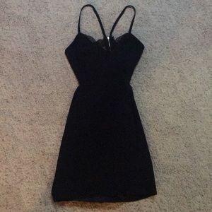 Navy blue and black dress